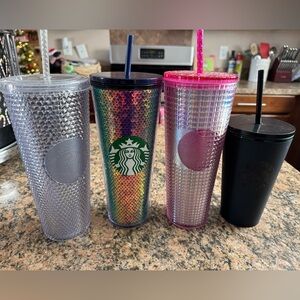 Starbucks tumblers lot of 4